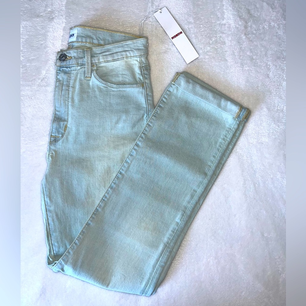 Hudson Jeans Blair Galaxy High Rise Straight Crop Jean